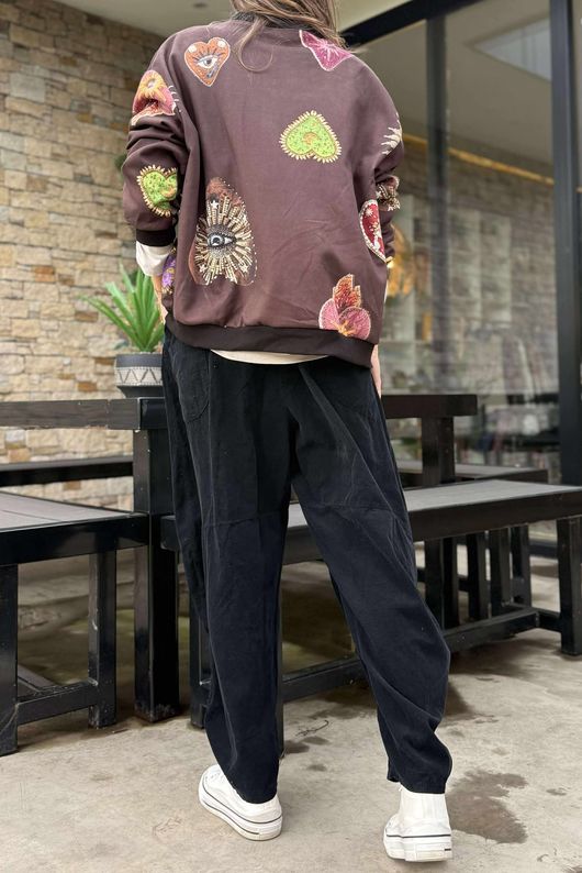 Laundry B Suko Suedette Bomber Jacket Mystical